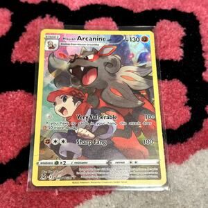 Hisuian Arcanine #TG08 – Pokémon Lost Origin Trainer Gallery – Full Art Holo